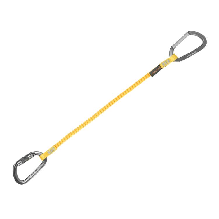 XINDA XD-A9561 Outdoor Mountain Climbing Equipment Anti-Loss Telescopic Buckle Elastic Rope, Style: Automatic Lock+Straight Lock