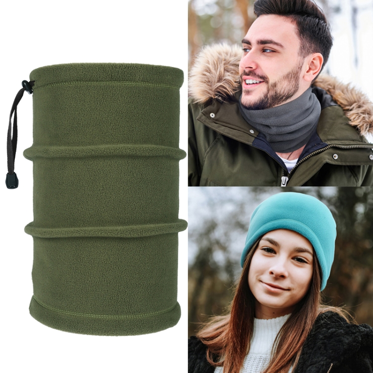 YIPINU Outdoor Cycling Bib Sport Wind And Cold Protection Thick Warm Neck Cover, Size: Free Code(Army Green)