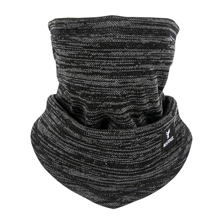 YIPINU YPU-5 Autumn/Winter Warm Bib Cycling Mask Thick Polar Fleece Scarf, Size: Free Code(Black)