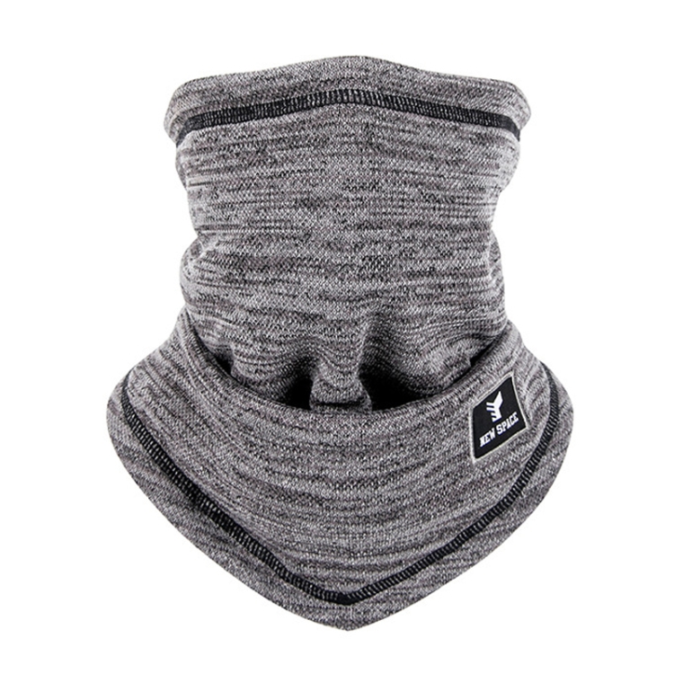 YIPINU YPU-5 Autumn/Winter Warm Bib Cycling Mask Thick Polar Fleece Scarf, Size: Free Code(Gray)