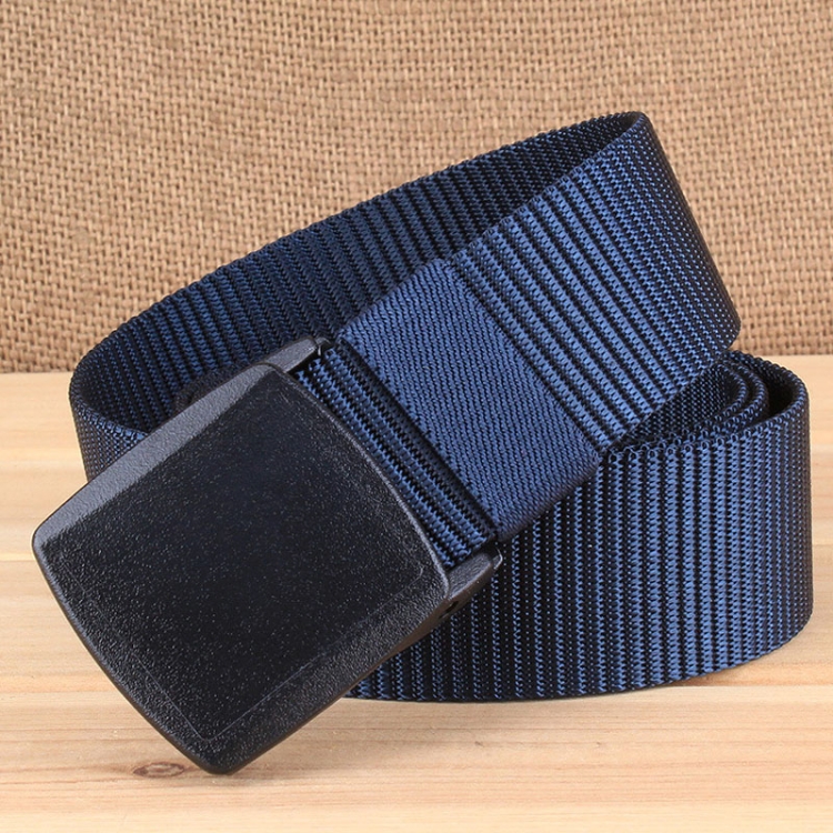 YKK 3.8cm Wide Outdoor Riding Hiking Sports Casual Style Multifunctional Nylon Waist Belt (Dark Blue)