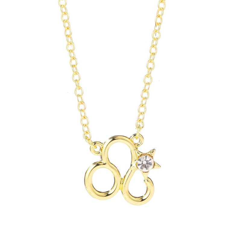 Zodiac Pattern Pendant Clavicle Chain Zodiac Diamond Necklace(N2204-5)