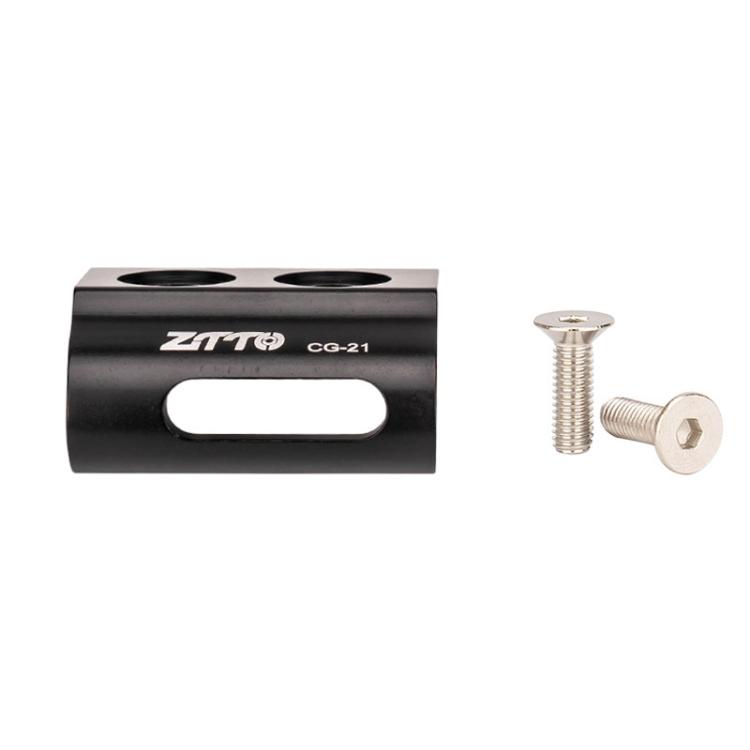 ZTTO Road Bike Front Derailleur Bracket Front Derailleur Hanger Mounting Clip, Spec: CG21 Black