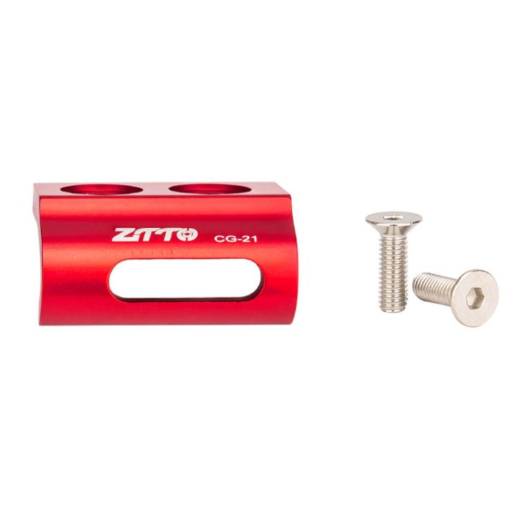 ZTTO Road Bike Front Derailleur Bracket Front Derailleur Hanger Mounting Clip, Spec: CG21 Red